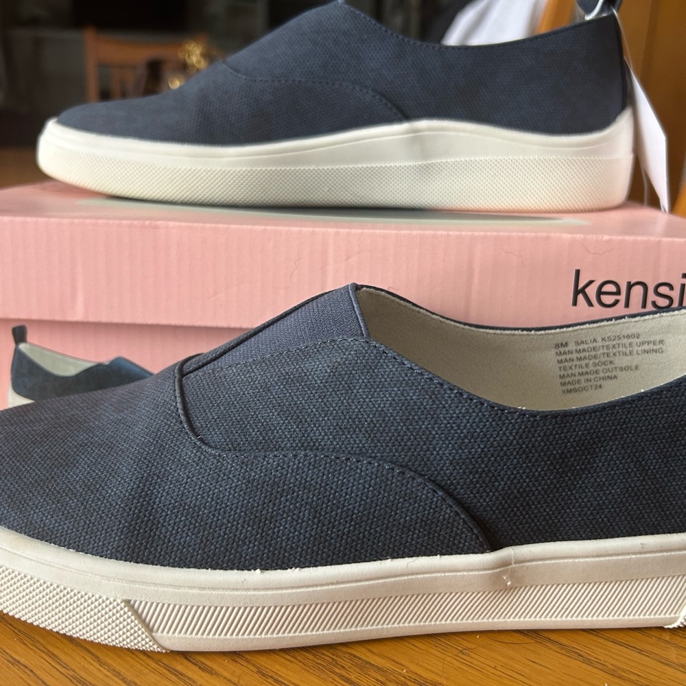 Kensie Navy Casual Slip-Ons